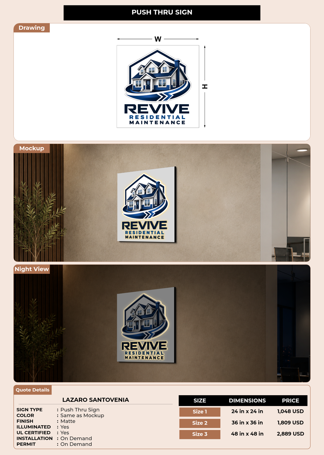 CUSTOM MOCKUP SIGN FOR Lazaro Santovenia