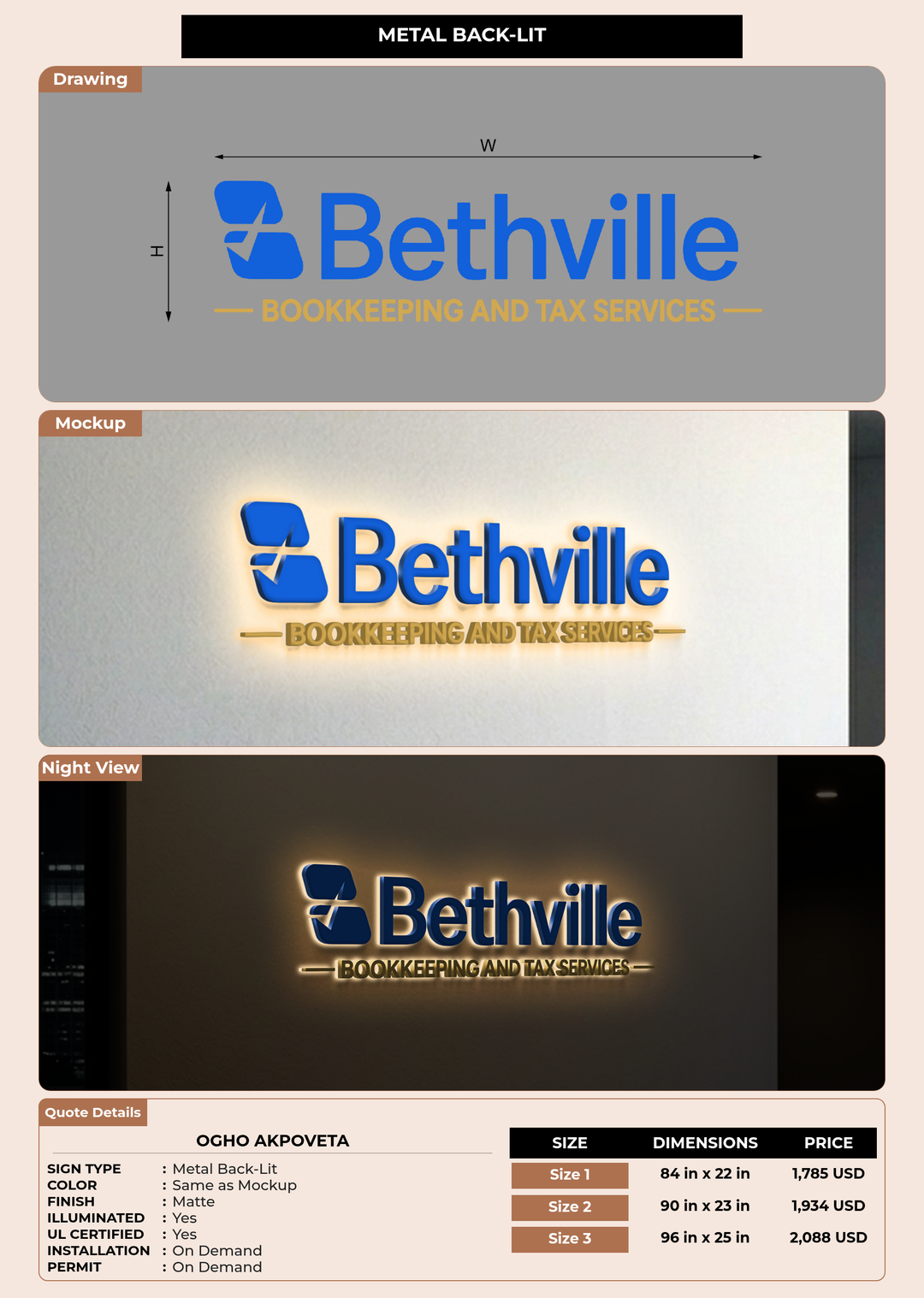 CUSTOM MOCKUP SIGN FOR Ogho Akpoveta