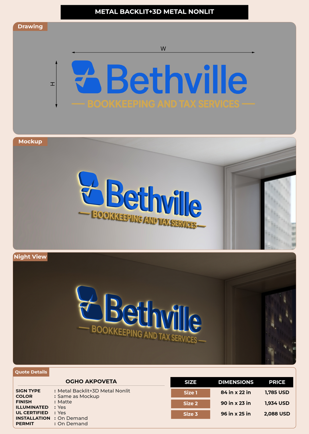 CUSTOM MOCKUP SIGN FOR Ogho Akpoveta