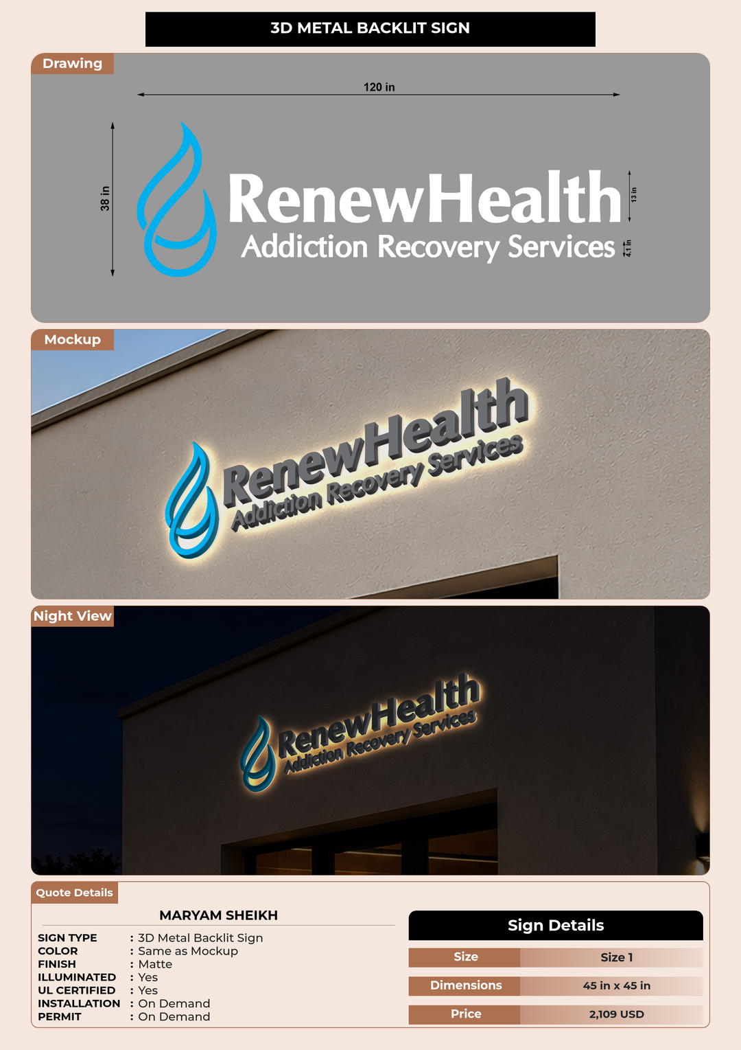 CUSTOM MOCKUP SIGN FOR maryam sheikh