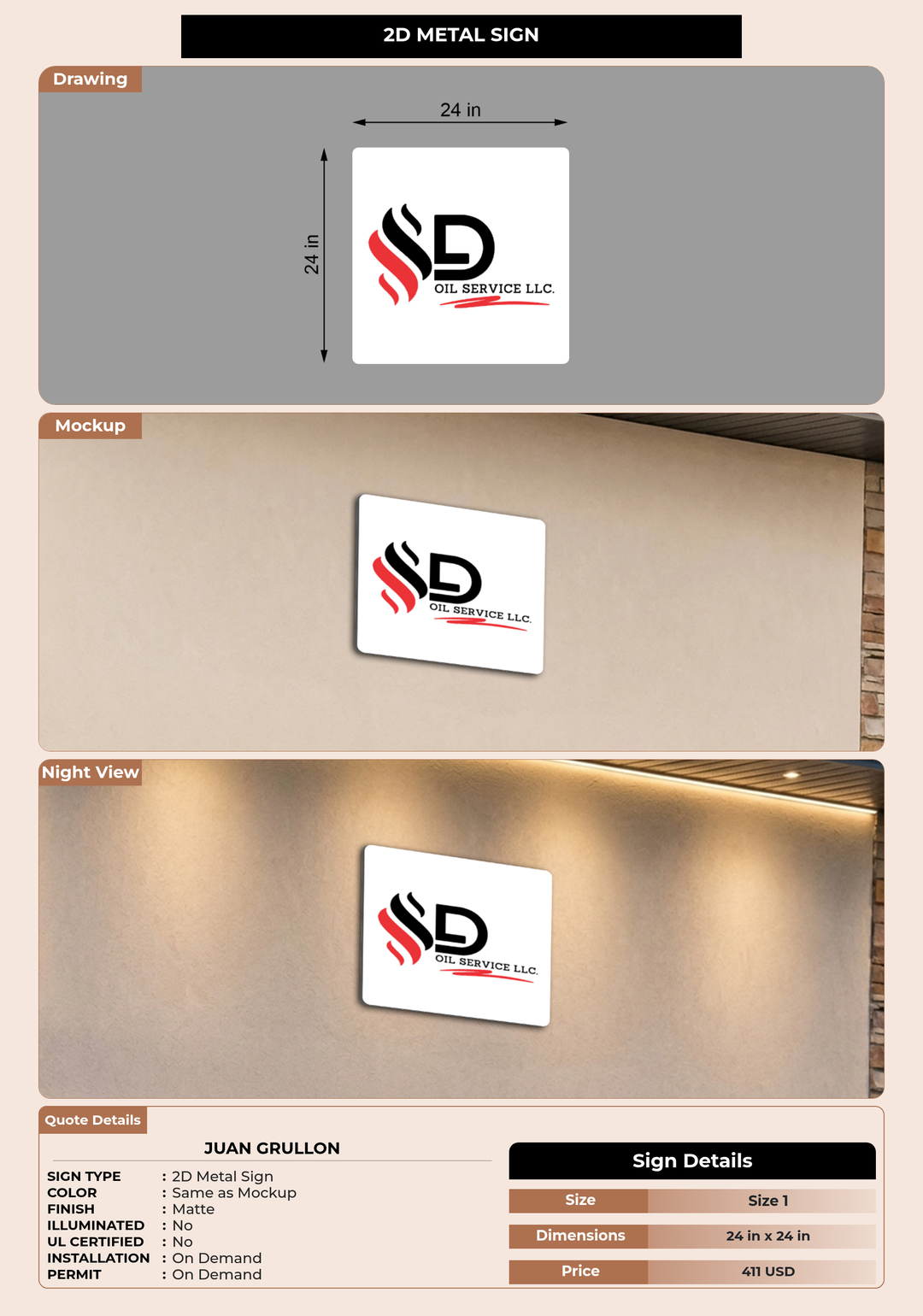 CUSTOM MOCKUP SIGN FOR Juan Grullon