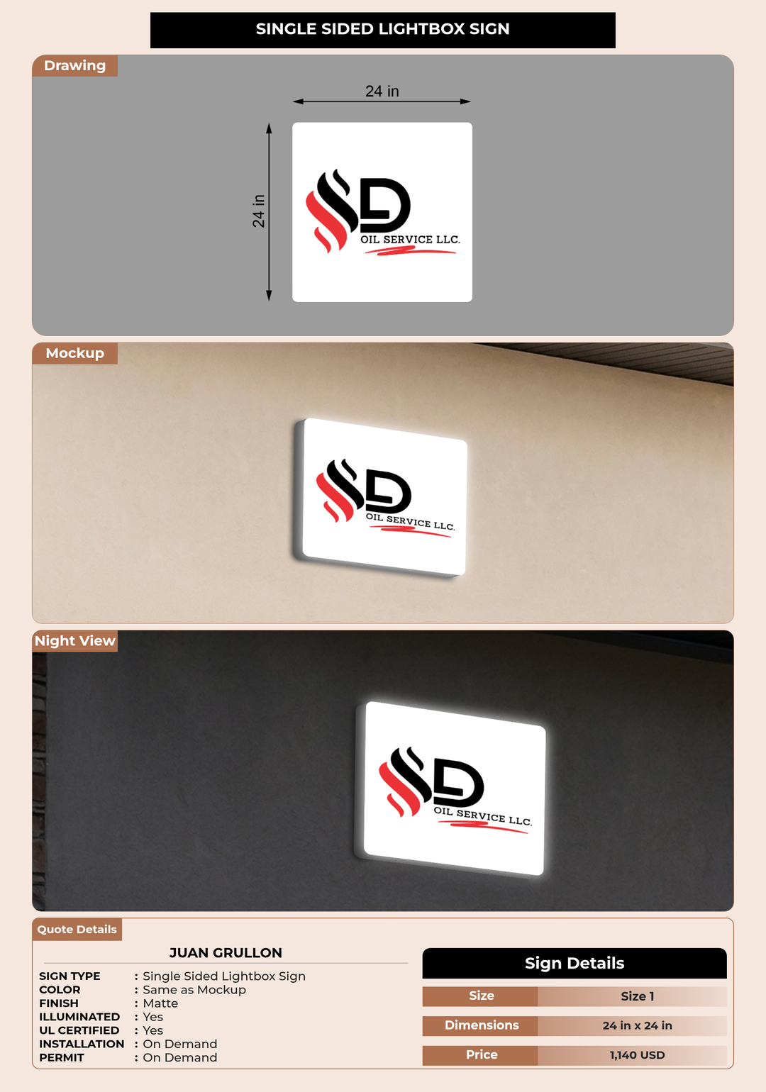 CUSTOM MOCKUP SIGN FOR Juan Grullon