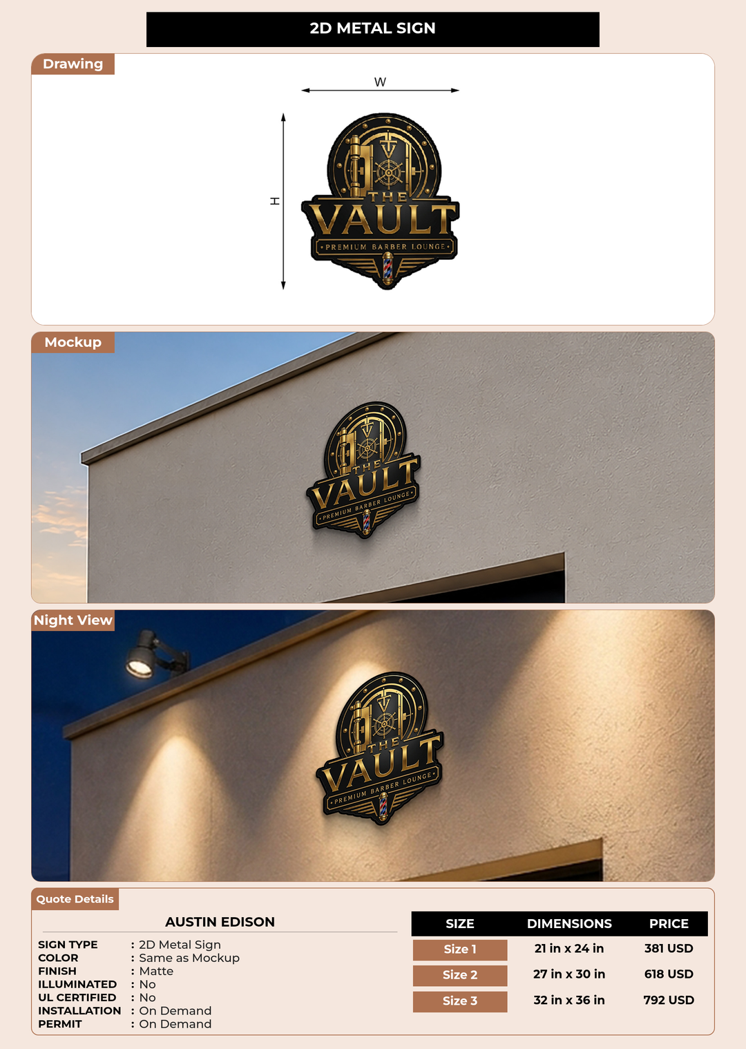 CUSTOM MOCKUP SIGN FOR Austin edison
