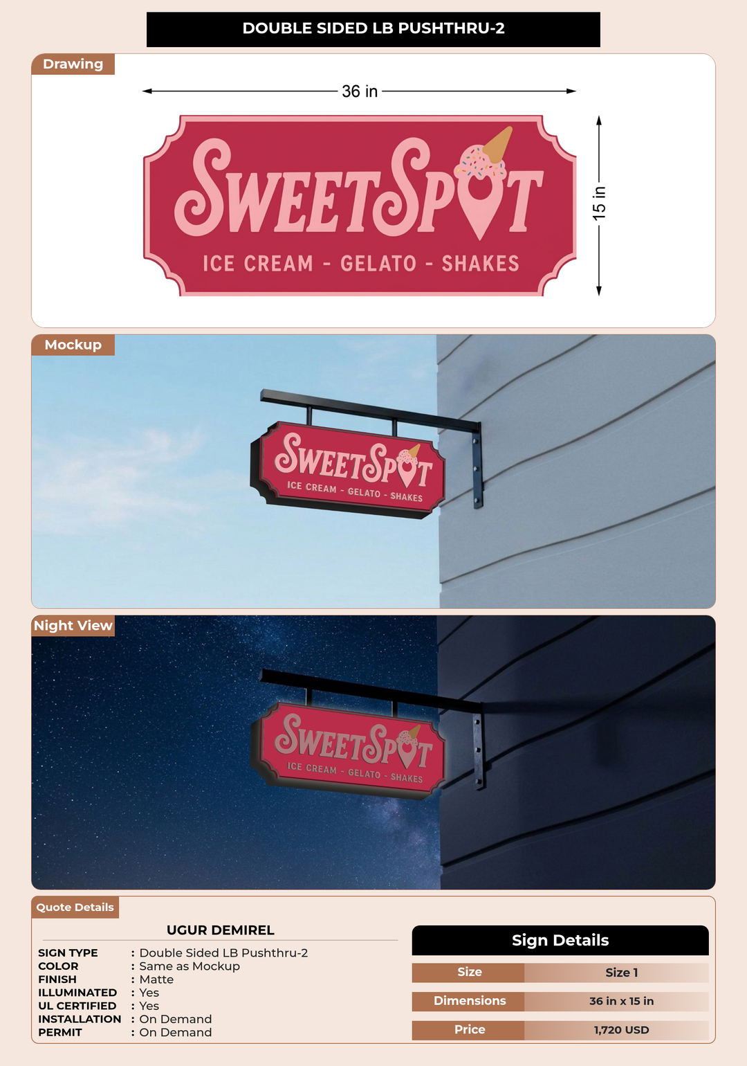 CUSTOM MOCKUP SIGN FOR UGUR demirel