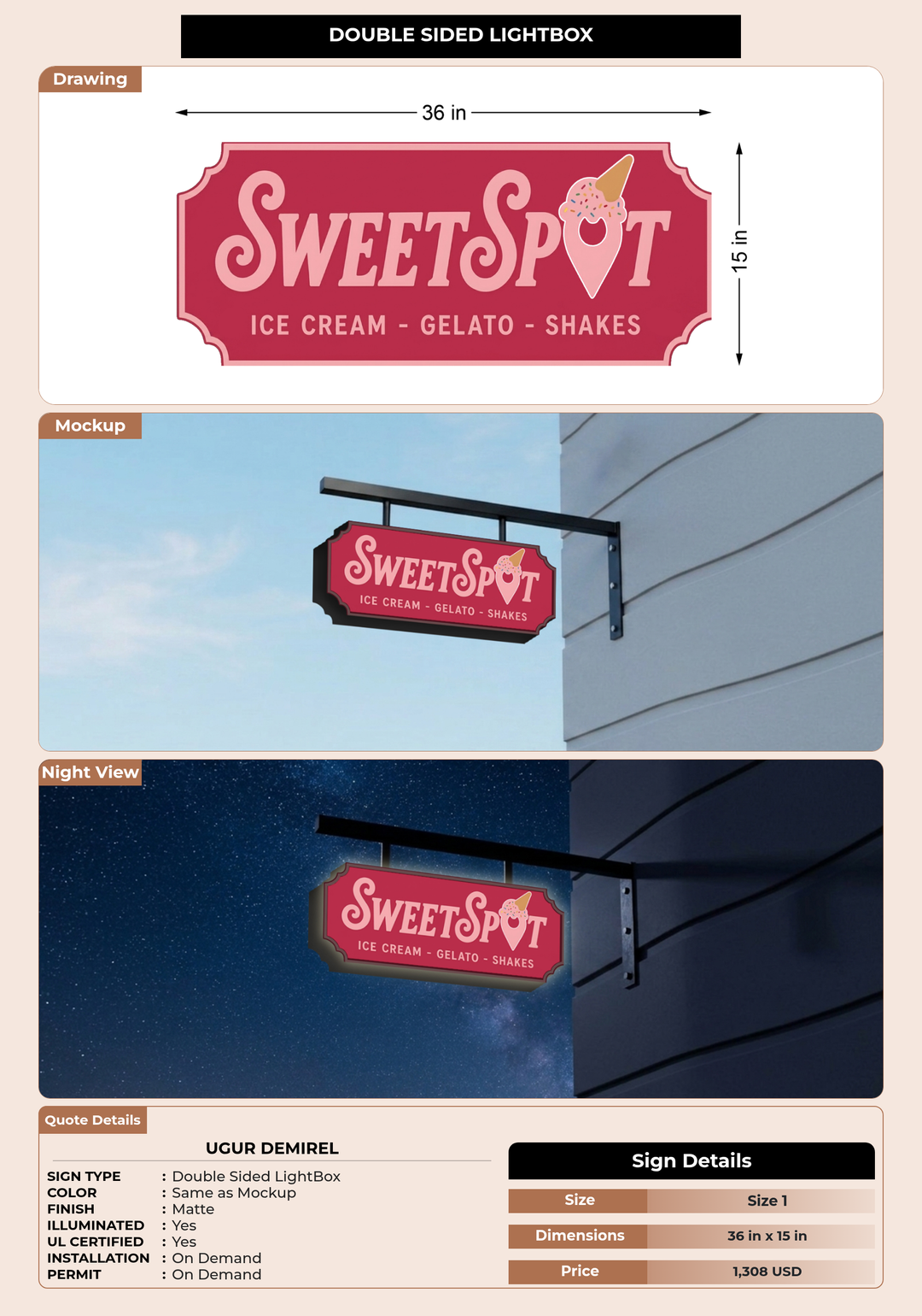CUSTOM MOCKUP SIGN FOR UGUR demirel
