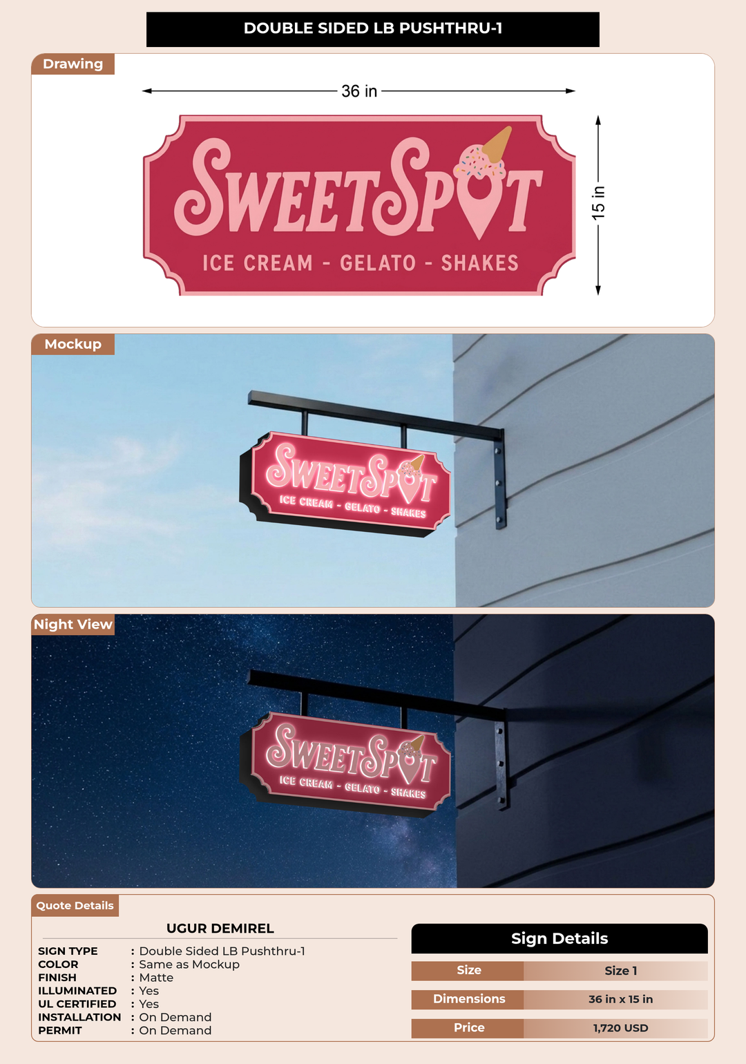 CUSTOM MOCKUP SIGN FOR UGUR demirel