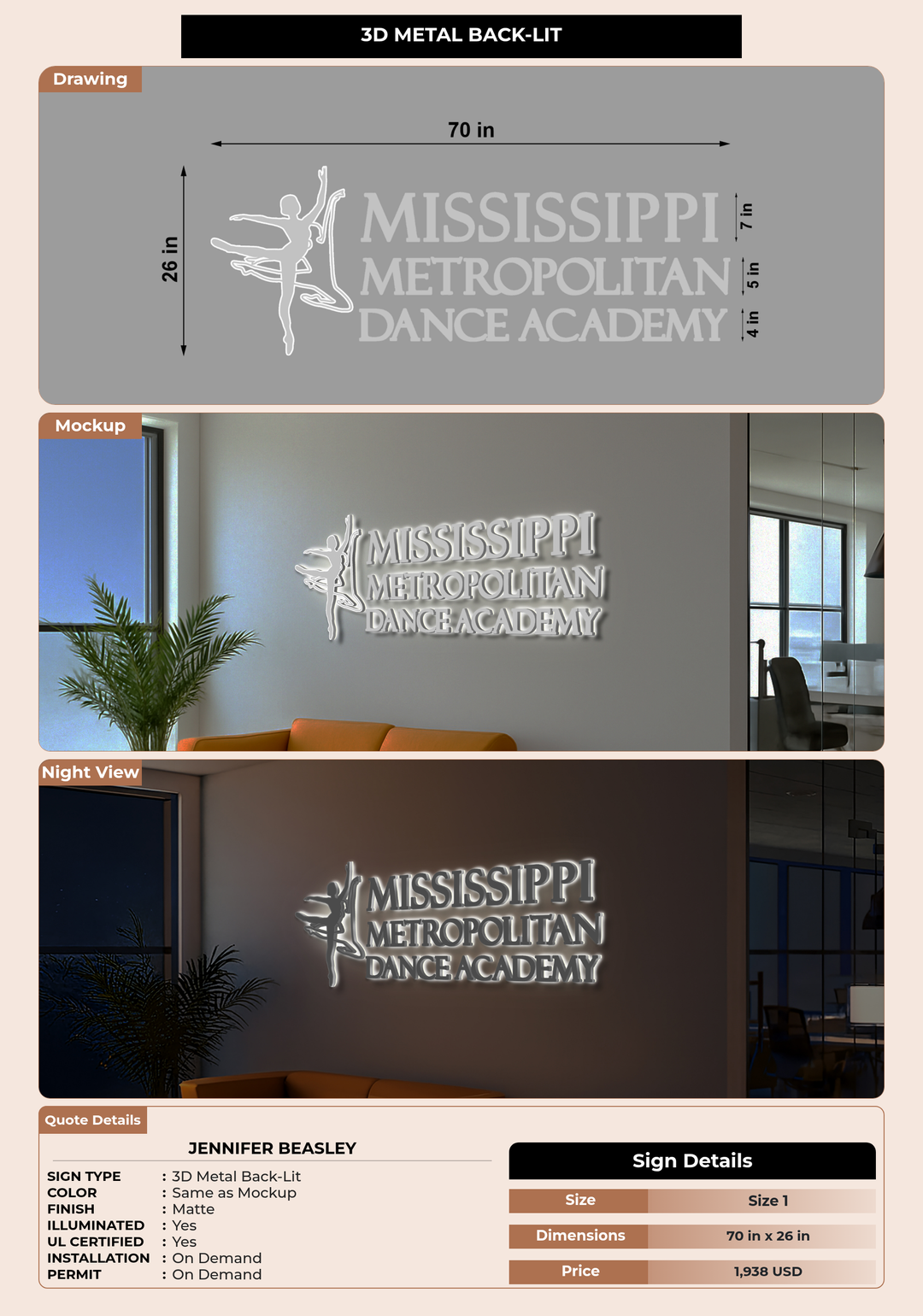 CUSTOM MOCKUP SIGN FOR Jennifer Beasley