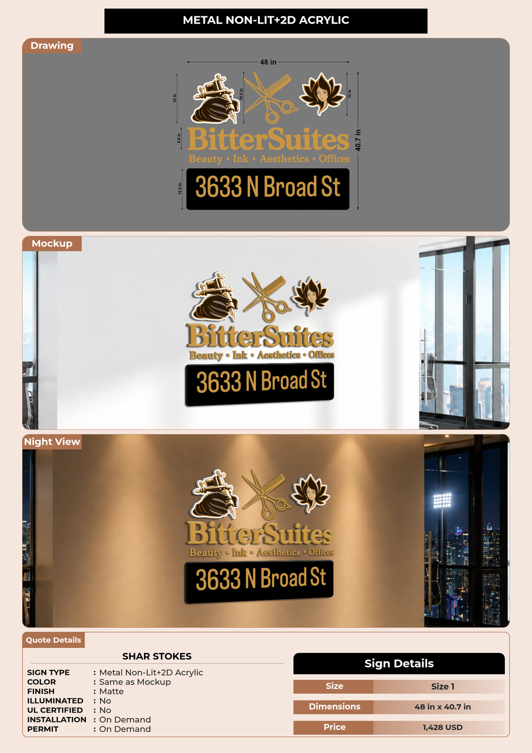 CUSTOM MOCKUP SIGN FOR Shar Stokes