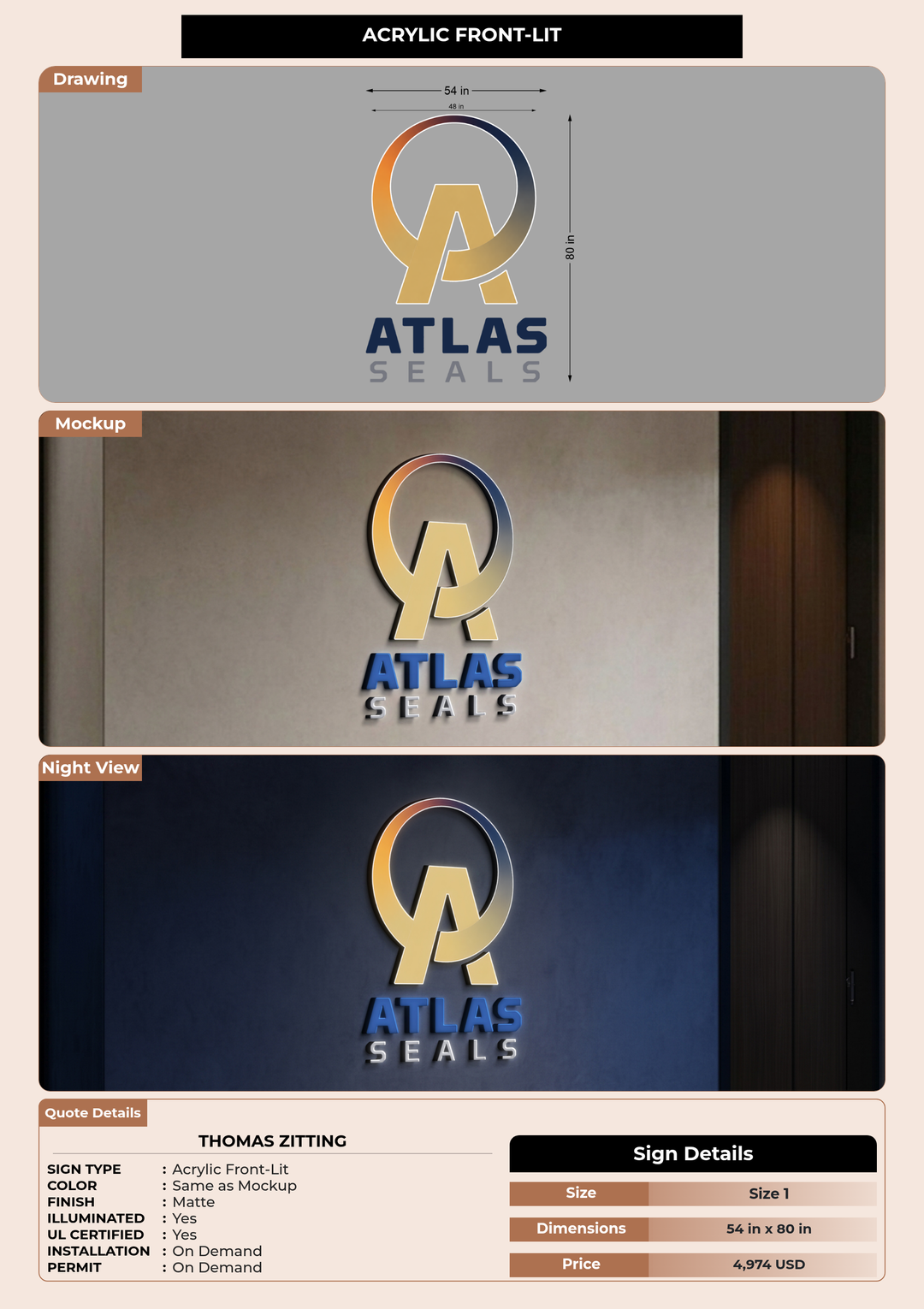 CUSTOM MOCKUP SIGN FOR Thomas Zitting