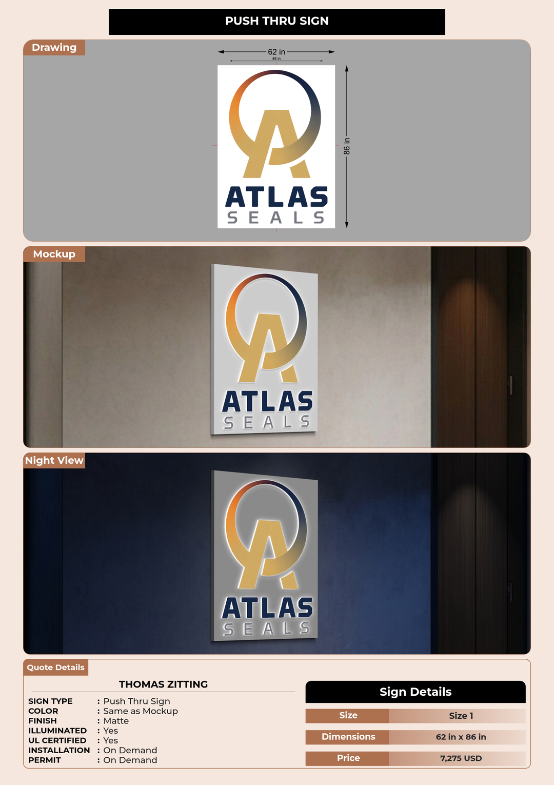 CUSTOM MOCKUP SIGN FOR Thomas Zitting