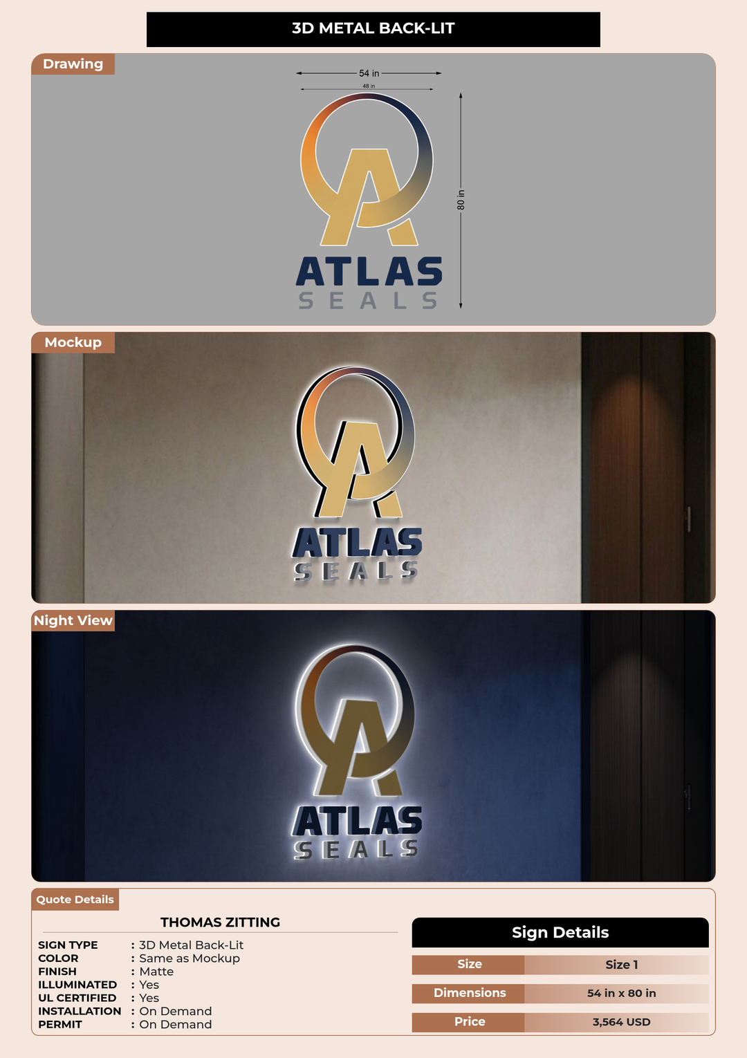 CUSTOM MOCKUP SIGN FOR Thomas Zitting