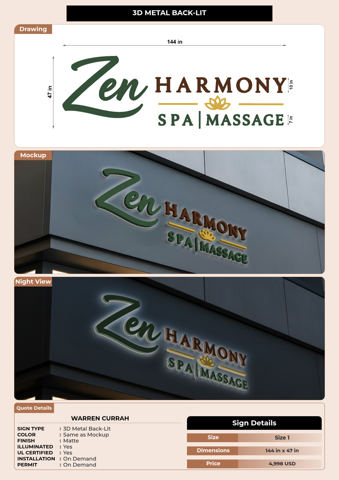 CUSTOM MOCKUP SIGN FOR Warren Currah