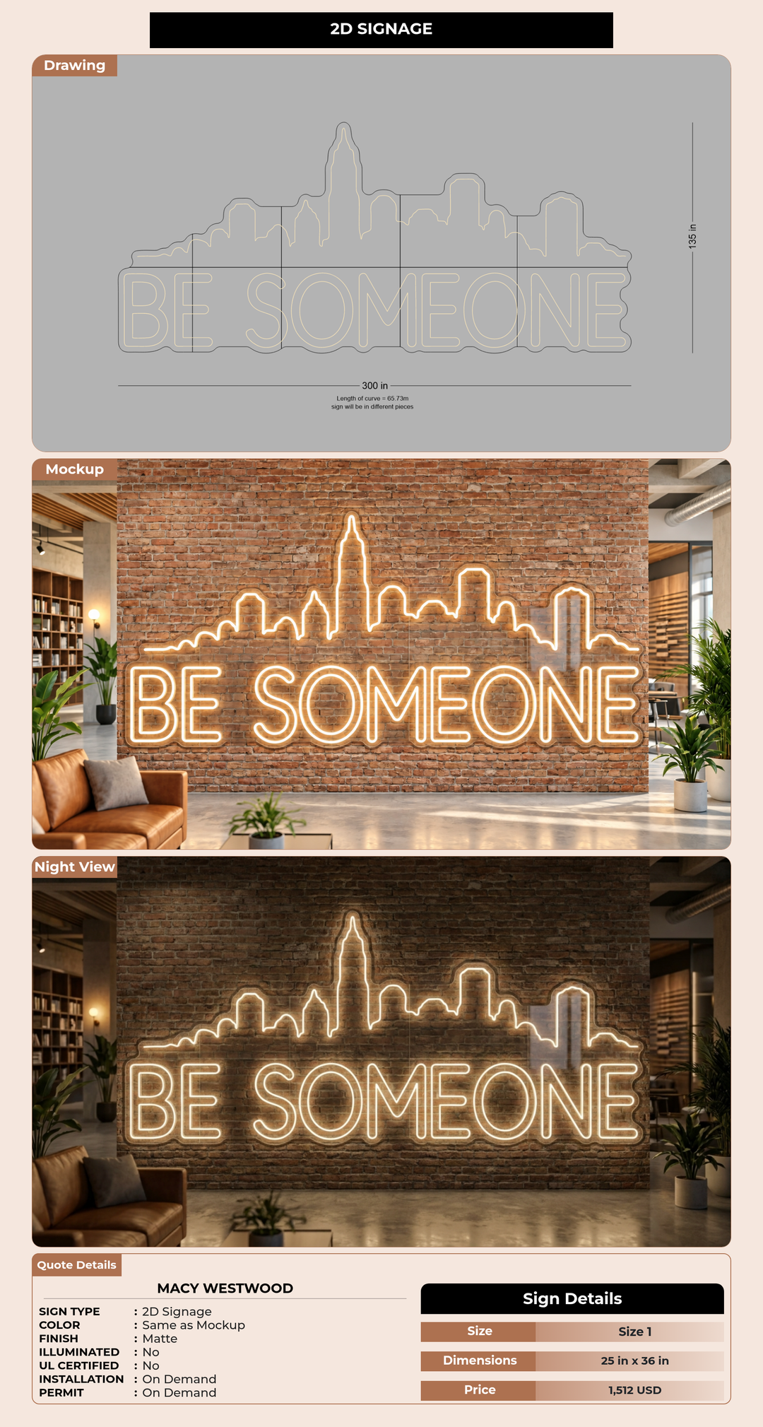 CUSTOM MOCKUP SIGN FOR Macy Westwood