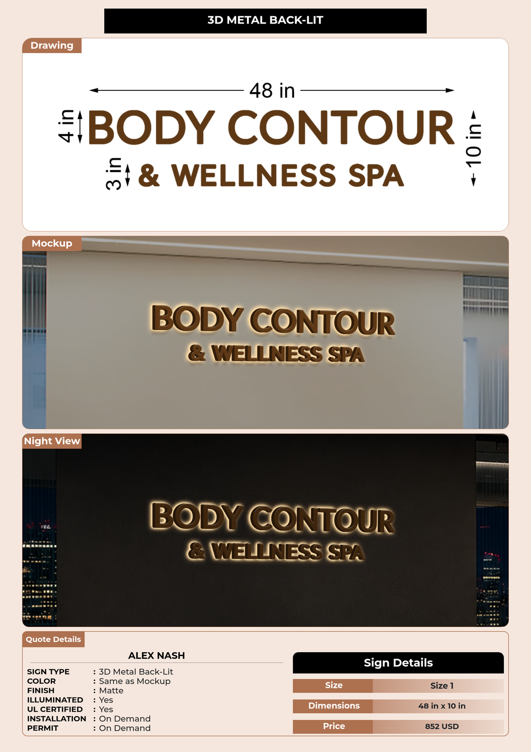 CUSTOM MOCKUP SIGN FOR Alex Nash