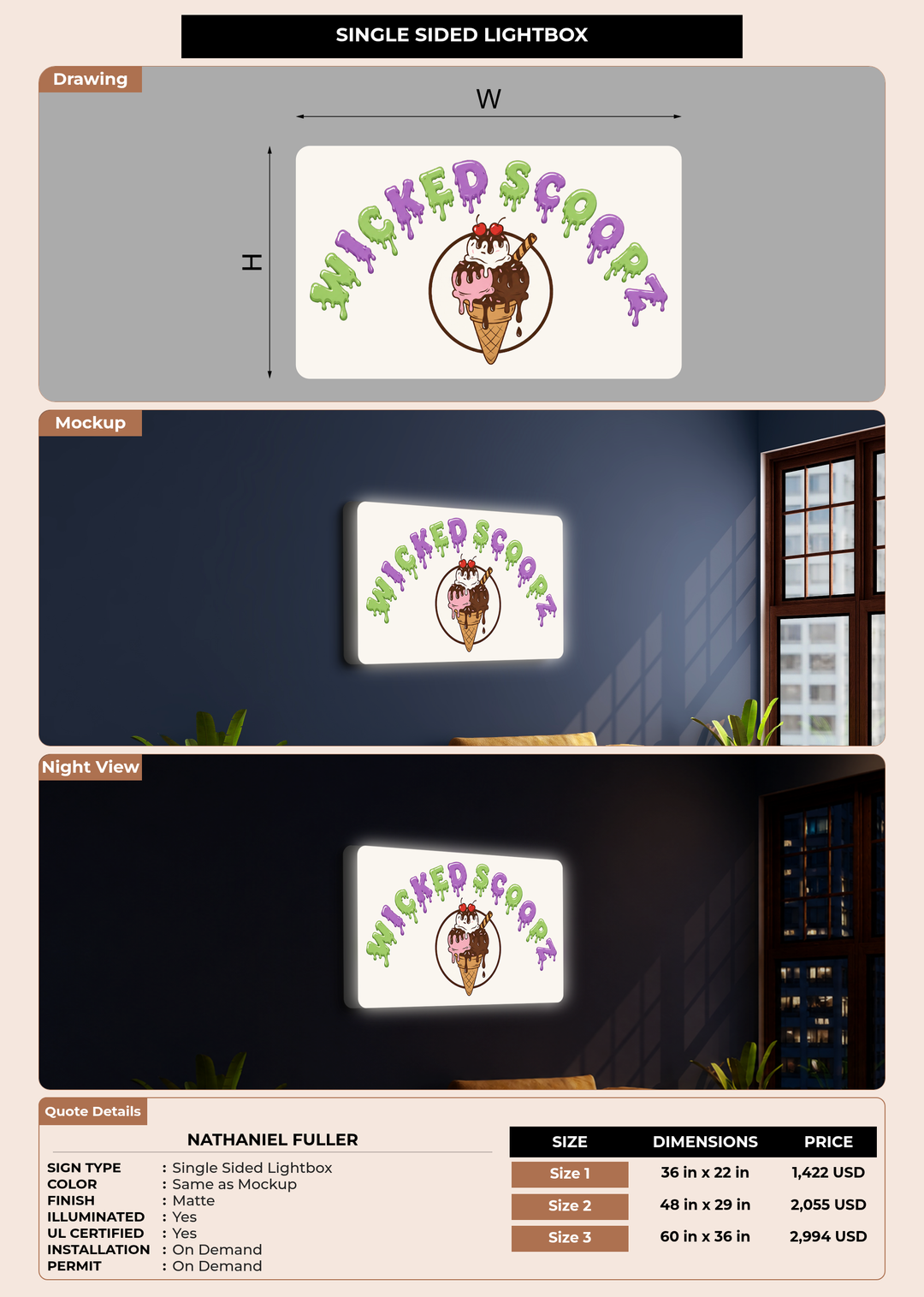 CUSTOM MOCKUP SIGN FOR Nathaniel Fuller