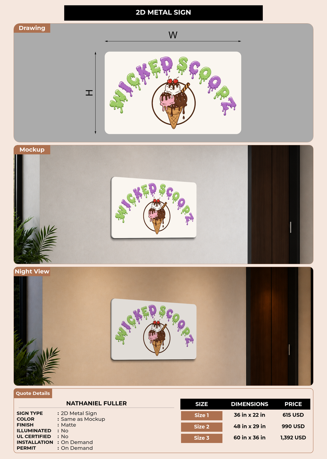 CUSTOM MOCKUP SIGN FOR Nathaniel Fuller