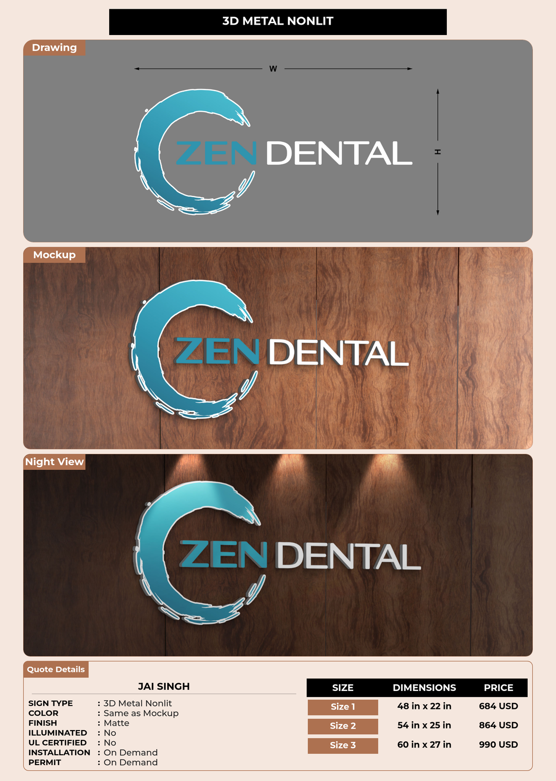 CUSTOM MOCKUP SIGN FOR Jai Singh
