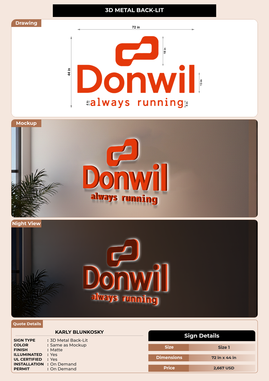 CUSTOM MOCKUP SIGN FOR Karly Blunkosky