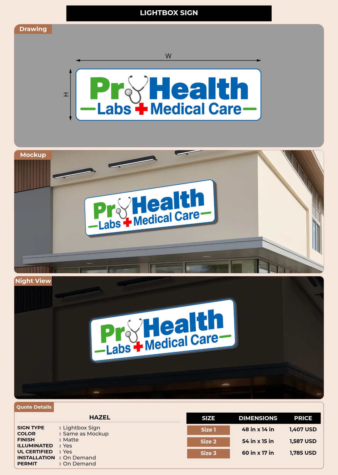 CUSTOM MOCKUP SIGN FOR Hazel