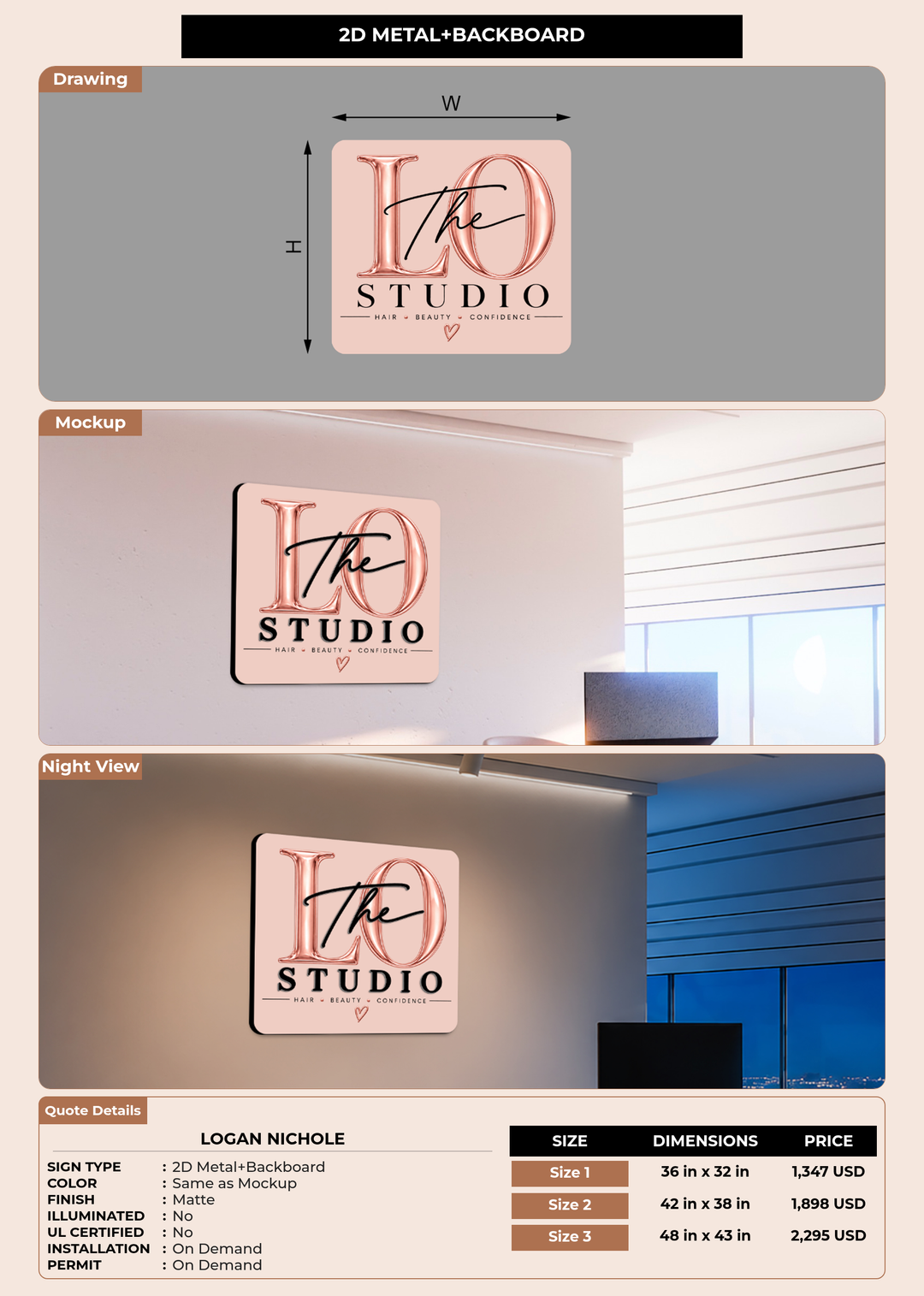 CUSTOM MOCKUP SIGN FOR Logan Nichole