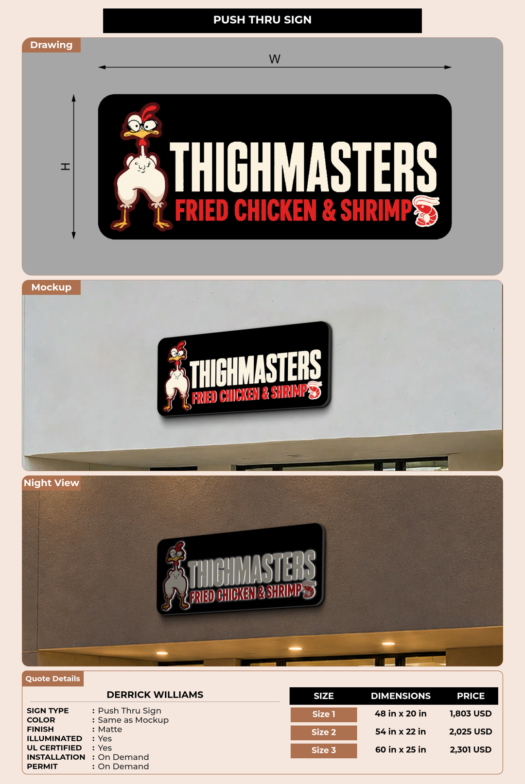 CUSTOM MOCKUP SIGN FOR Derrick Williams