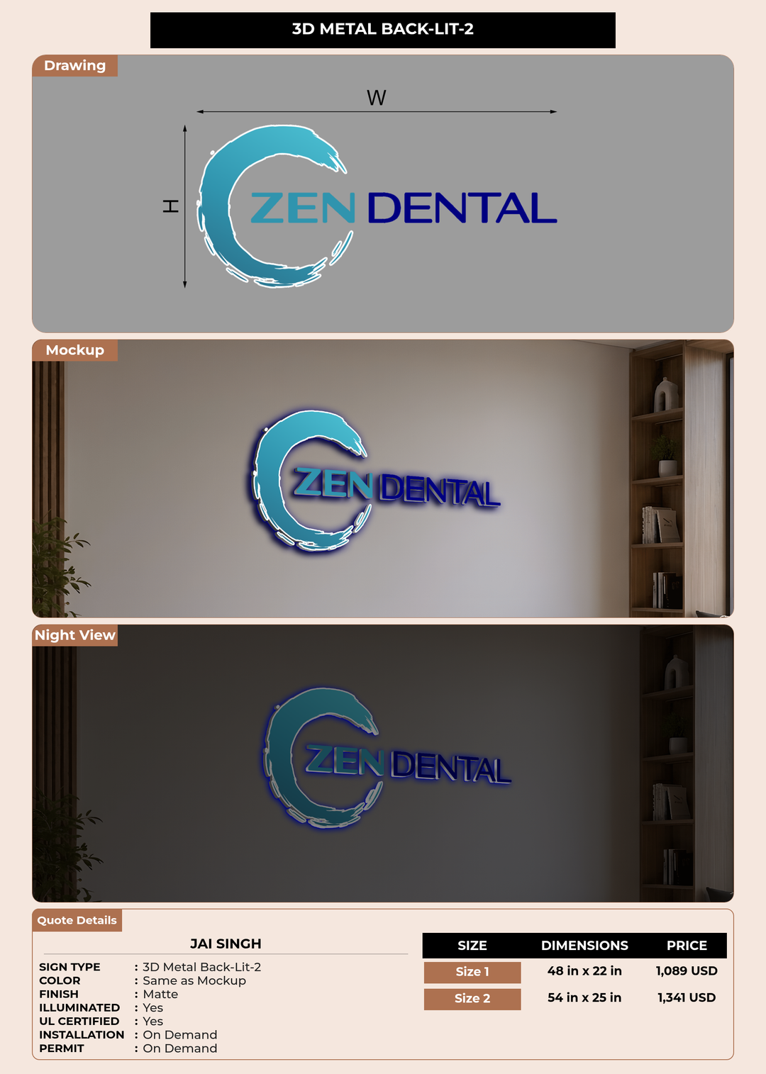 CUSTOM MOCKUP SIGN FOR Jai Singh