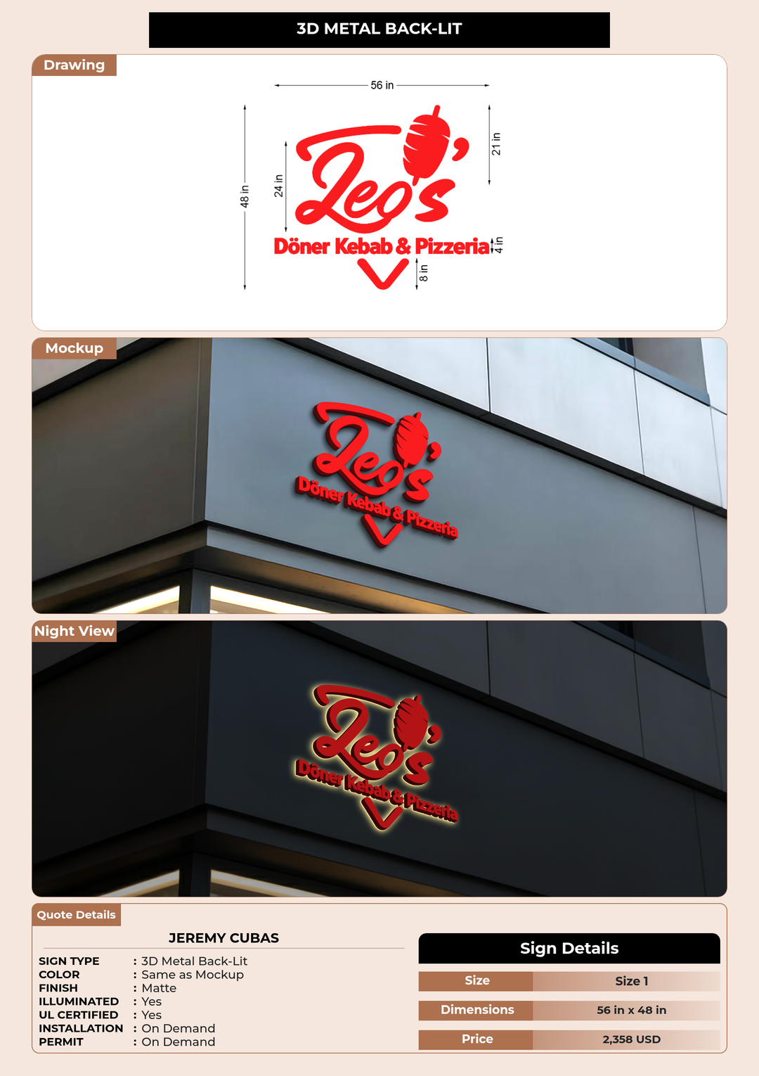 CUSTOM MOCKUP SIGN FOR Jeremy Cubas