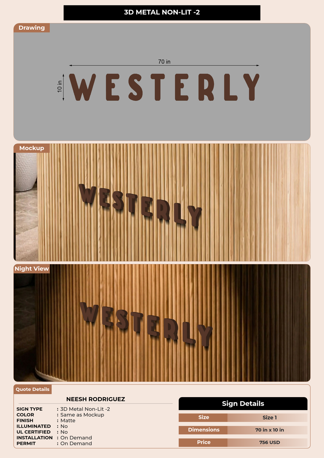 CUSTOM MOCKUP SIGN FOR Neesh Rodriguez