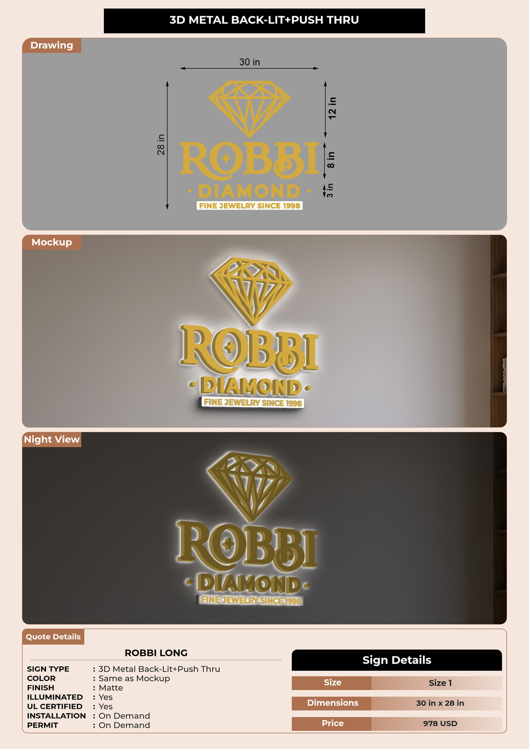 CUSTOM MOCKUP SIGN FOR Robbi Long