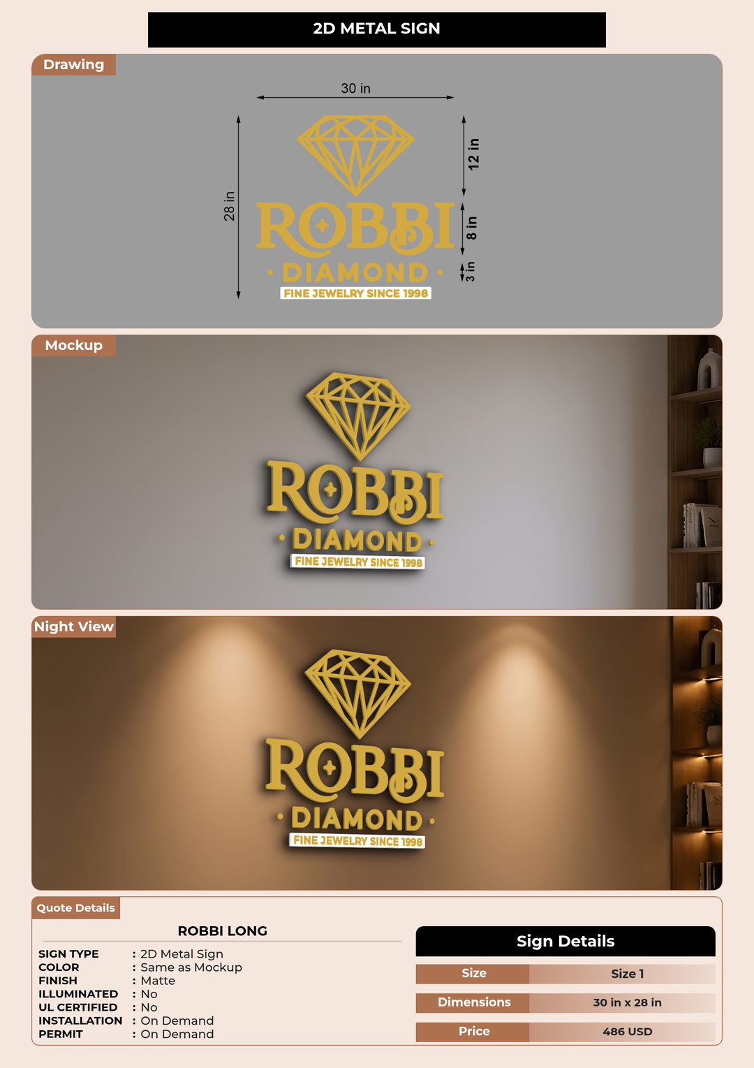 CUSTOM MOCKUP SIGN FOR Robbi Long