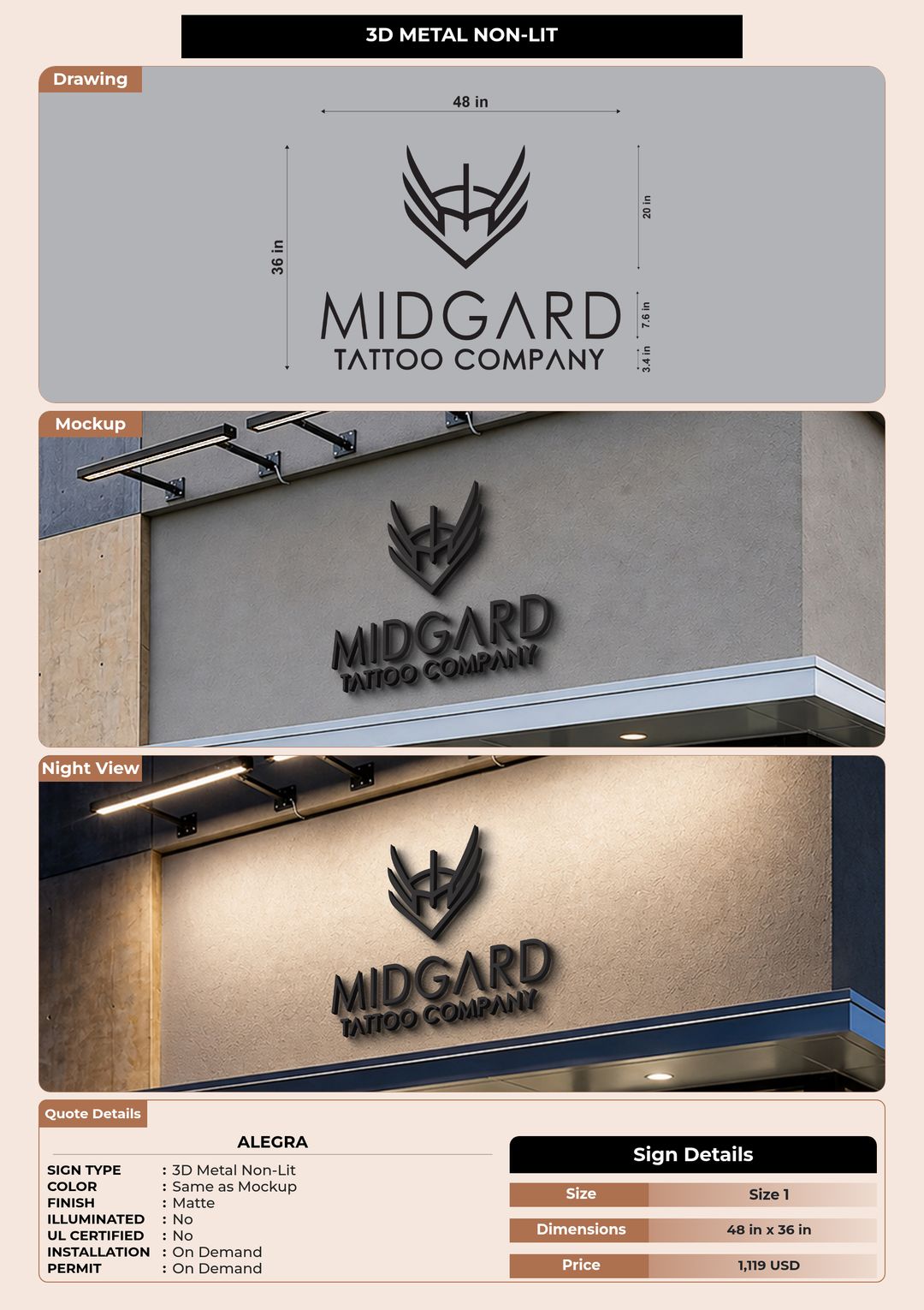 CUSTOM MOCKUP SIGN FOR Alegra