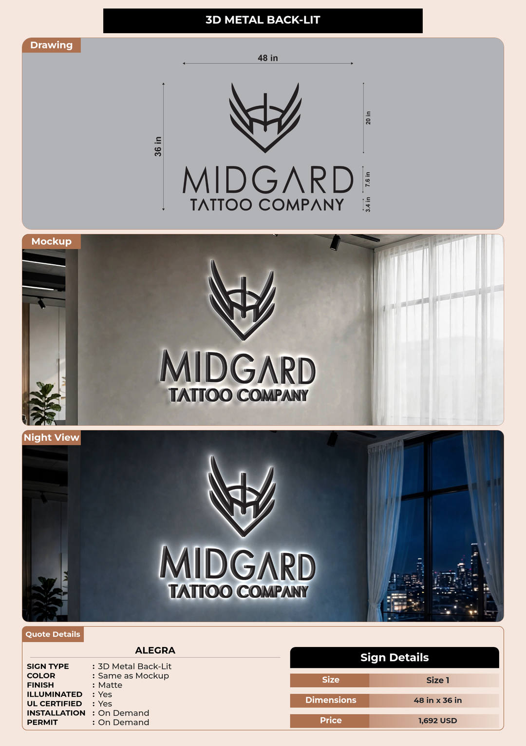 CUSTOM MOCKUP SIGN FOR Alegra
