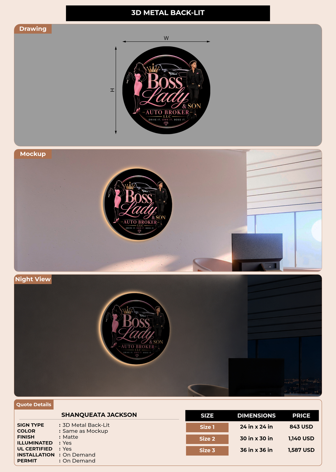 CUSTOM MOCKUP SIGN FOR shanqueata jackson