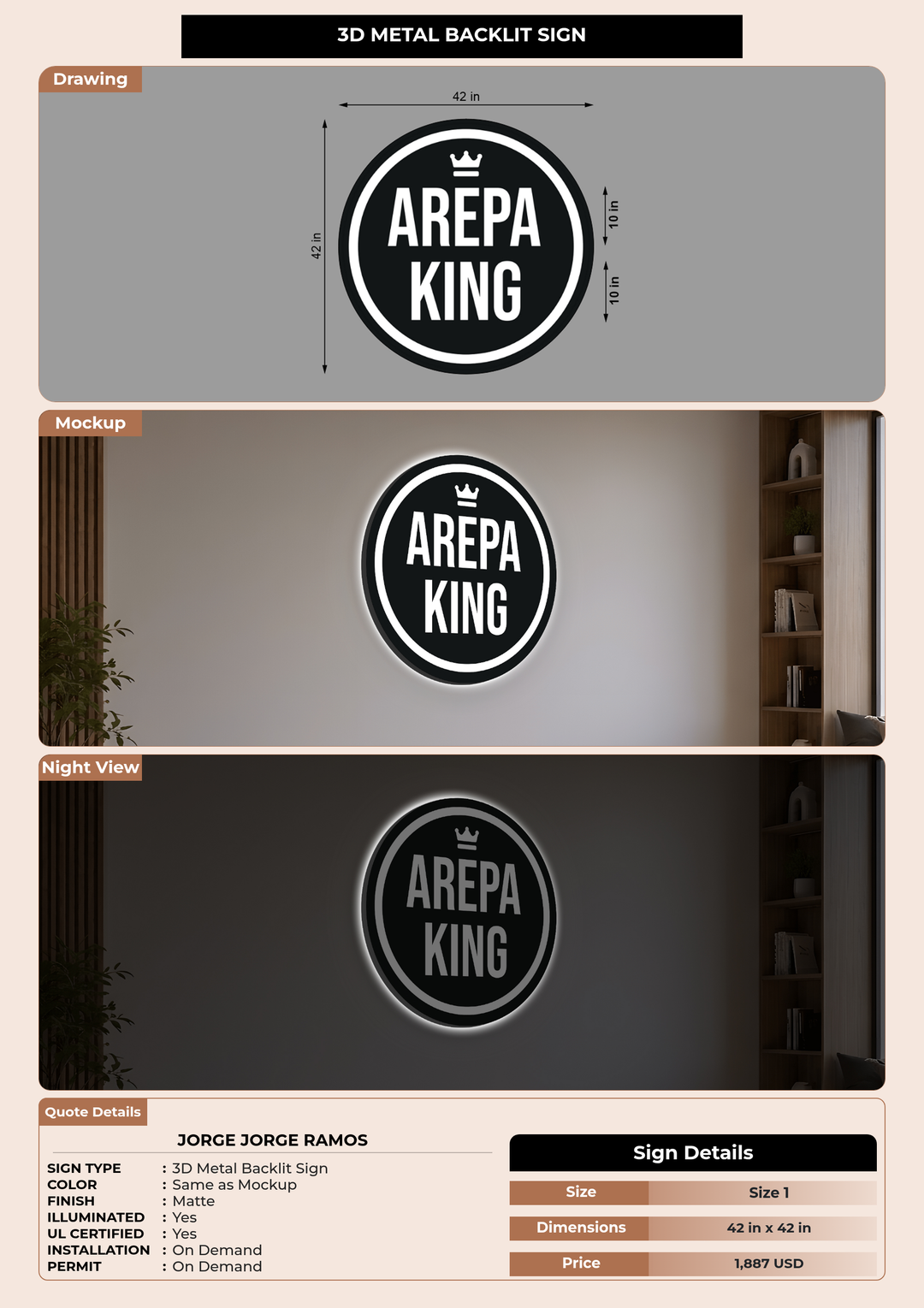 CUSTOM MOCKUP SIGN FOR Jorge Jorge Ramos