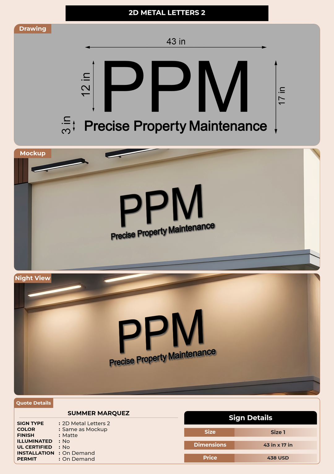 CUSTOM MOCKUP SIGN FOR Summer Marquez