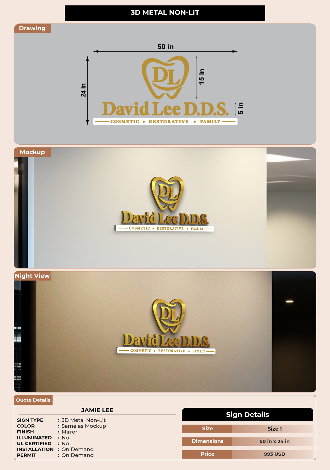 CUSTOM MOCKUP SIGN FOR Jamie Lee