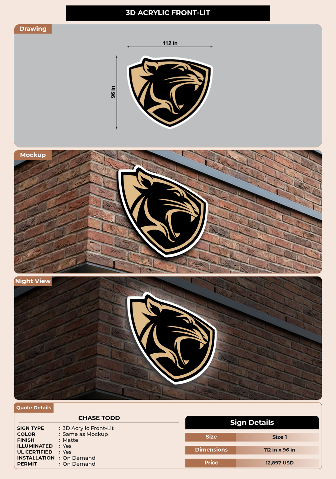 CUSTOM MOCKUP SIGN FOR Chase Todd