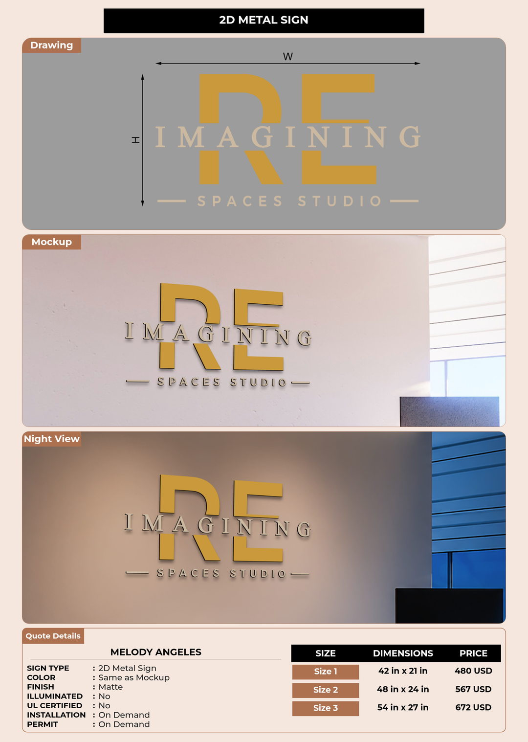CUSTOM MOCKUP SIGN FOR Melody Angeles