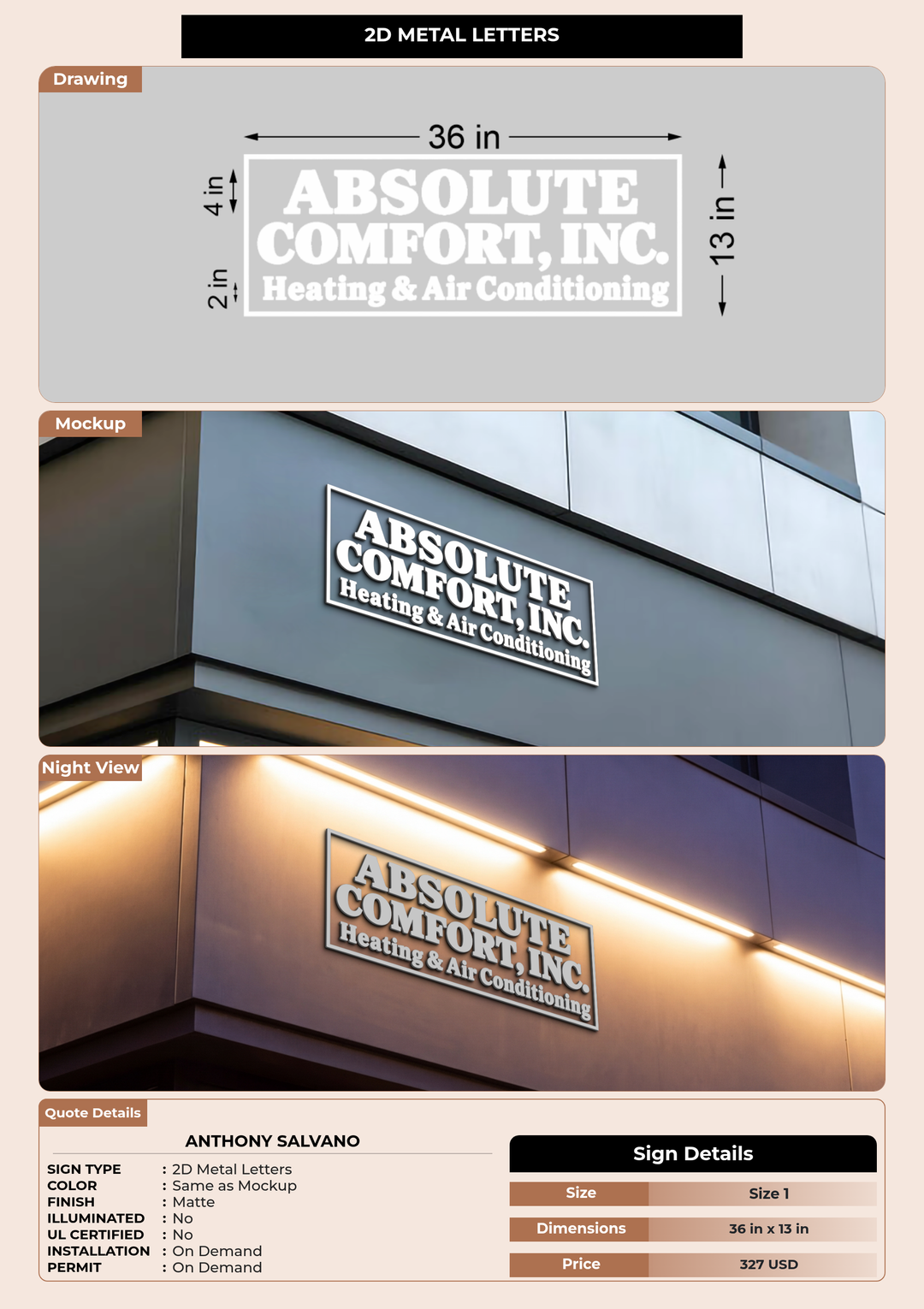 CUSTOM MOCKUP SIGN FOR Anthony Salvano