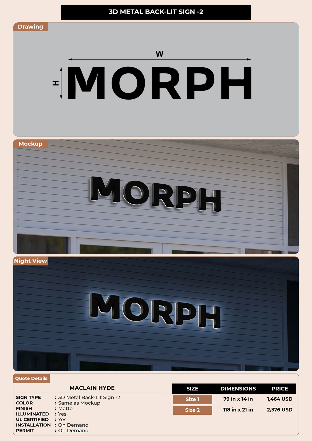 CUSTOM MOCKUP SIGN FOR Maclain Hyde