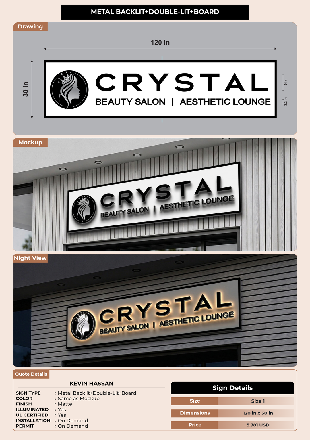 CUSTOM MOCKUP SIGN FOR kevin hassan