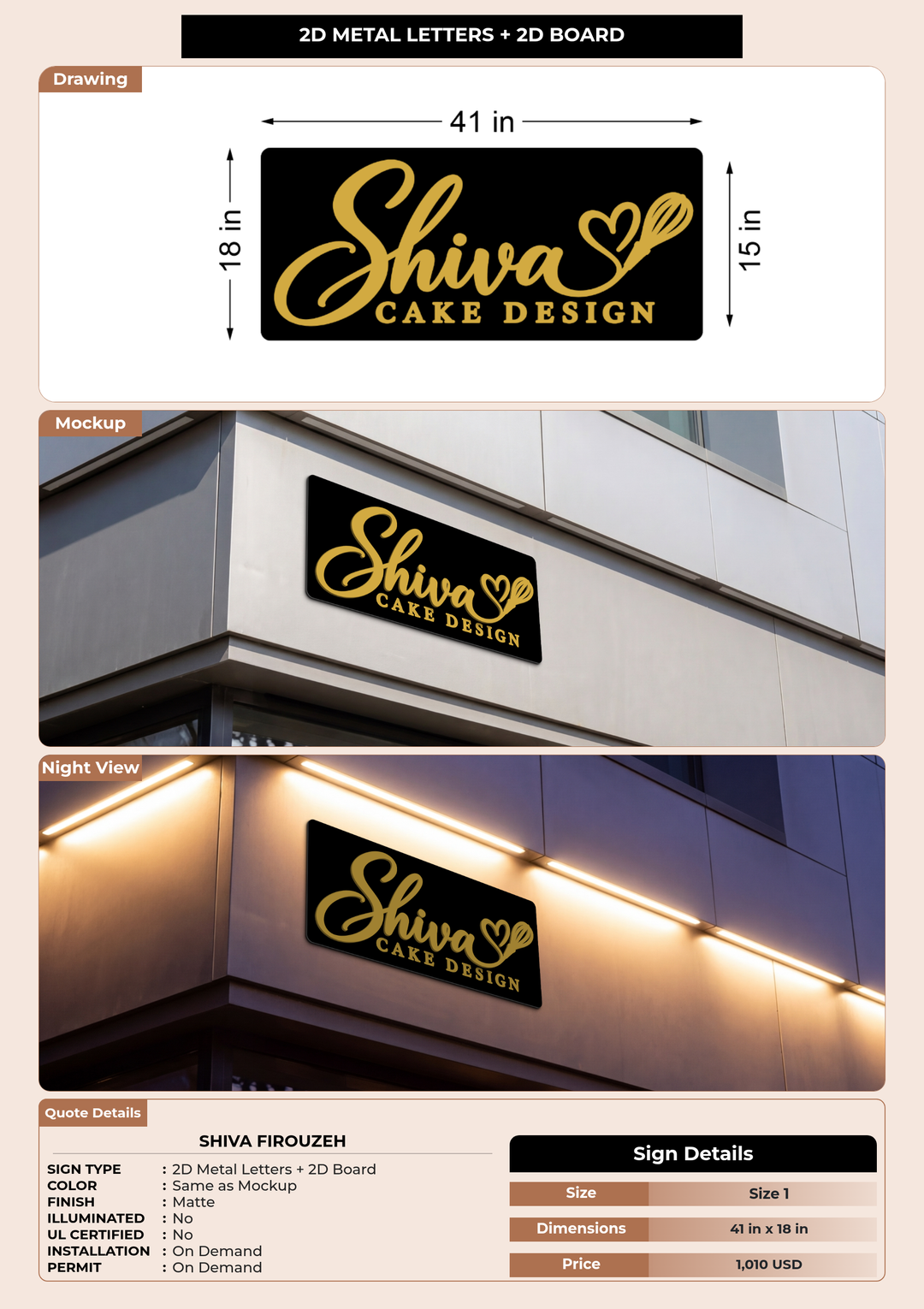 CUSTOM MOCKUP SIGN FOR Shiva Firouzeh