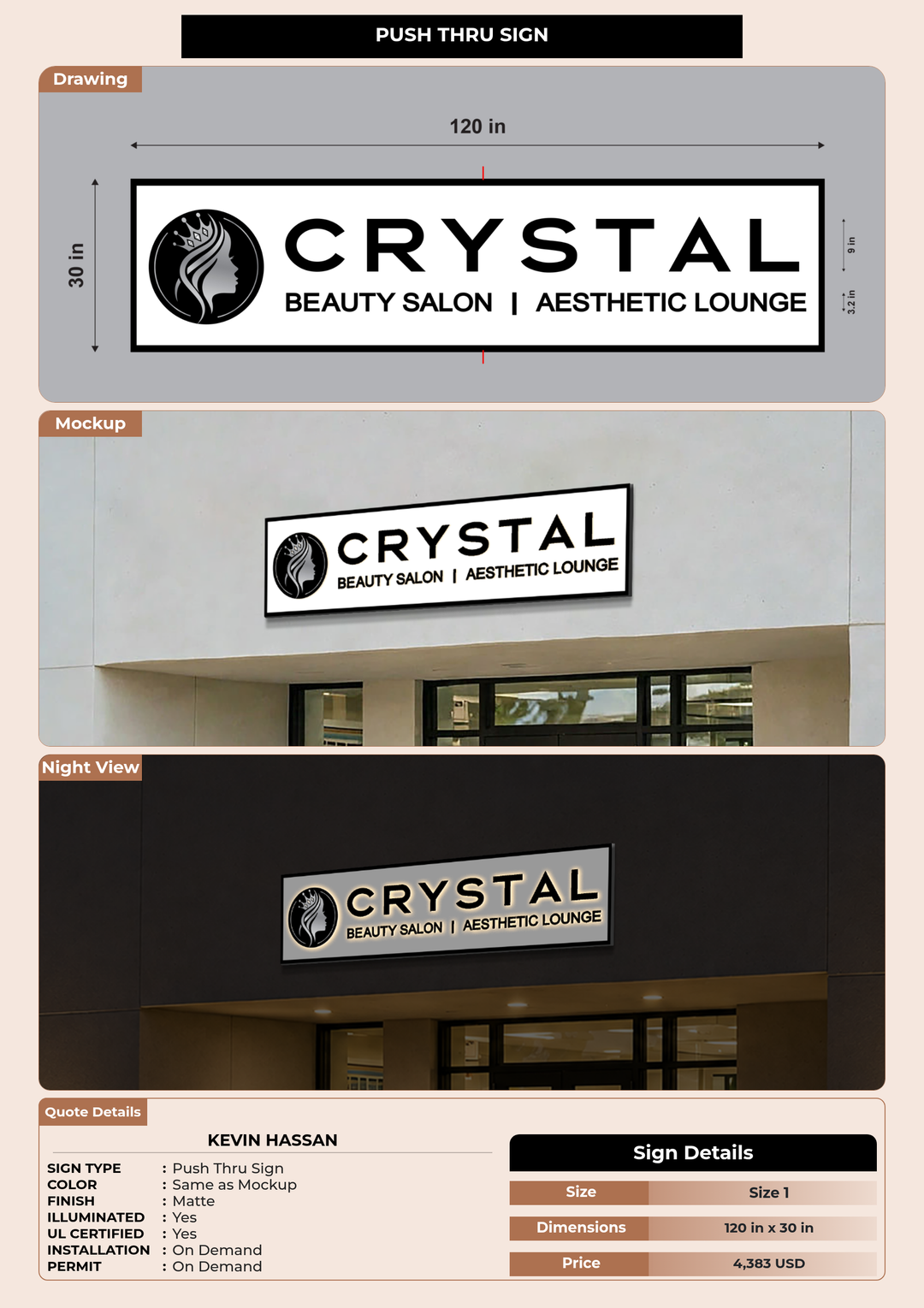 CUSTOM MOCKUP SIGN FOR kevin hassan