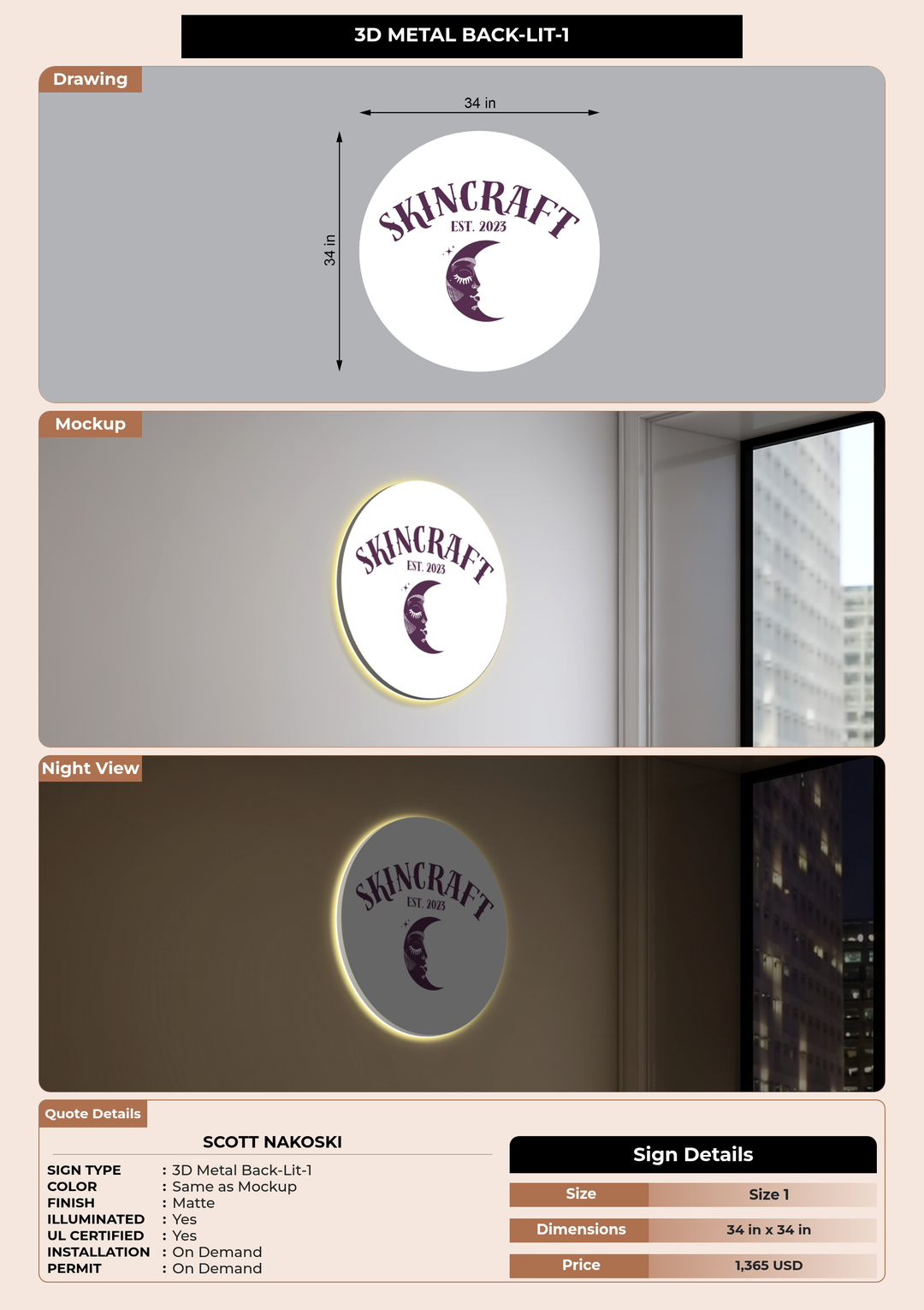 CUSTOM MOCKUP SIGN FOR Scott Nakoski