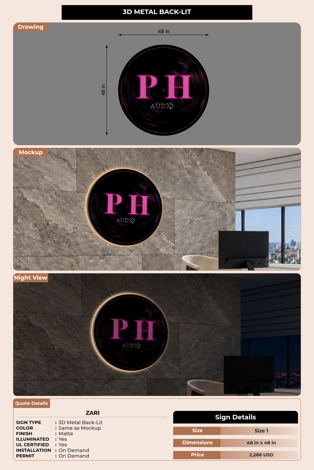 CUSTOM MOCKUP SIGN FOR ZAri