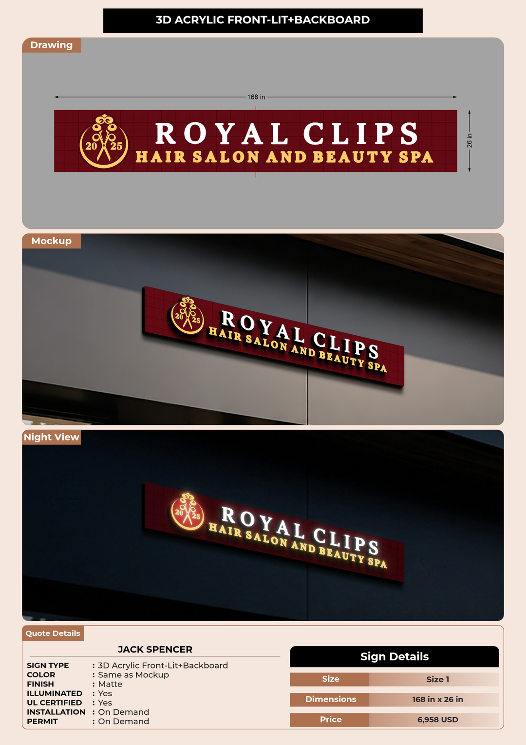 CUSTOM MOCKUP SIGN FOR Jack Spencer