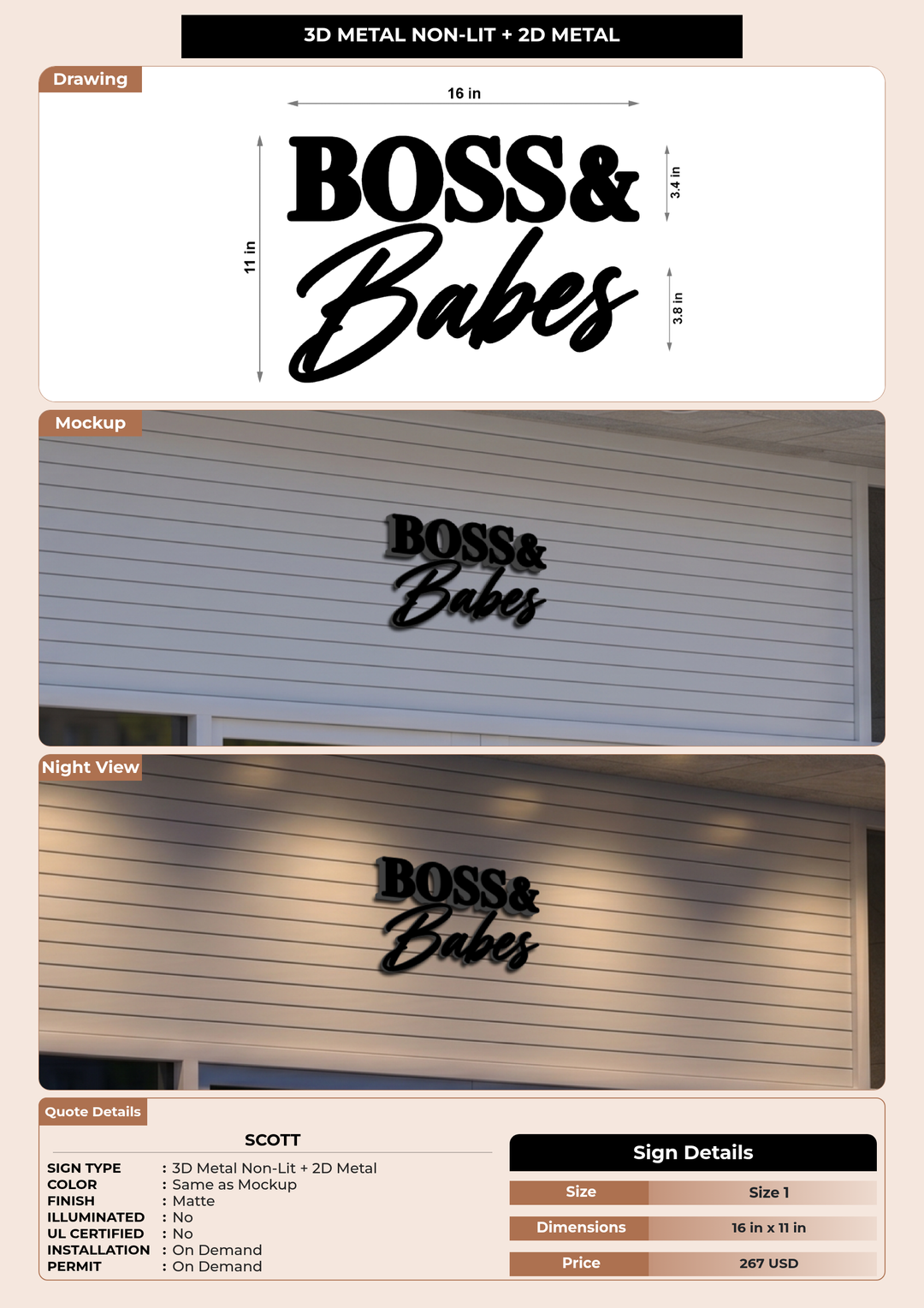 CUSTOM MOCKUP SIGN FOR Scott