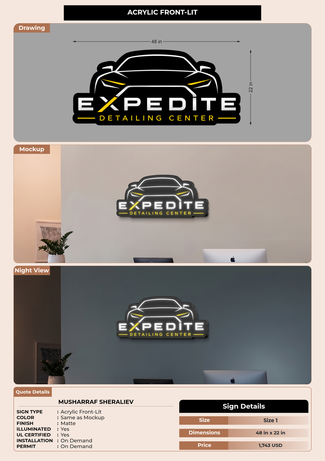 CUSTOM MOCKUP SIGN FOR musharraf sheraliev