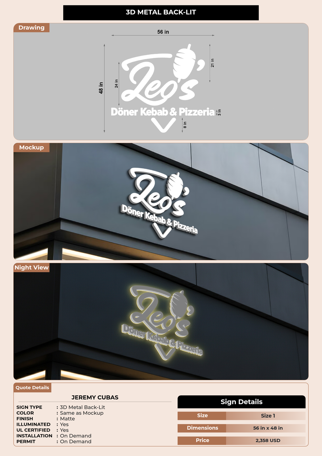 CUSTOM MOCKUP SIGN FOR Jeremy Cubas