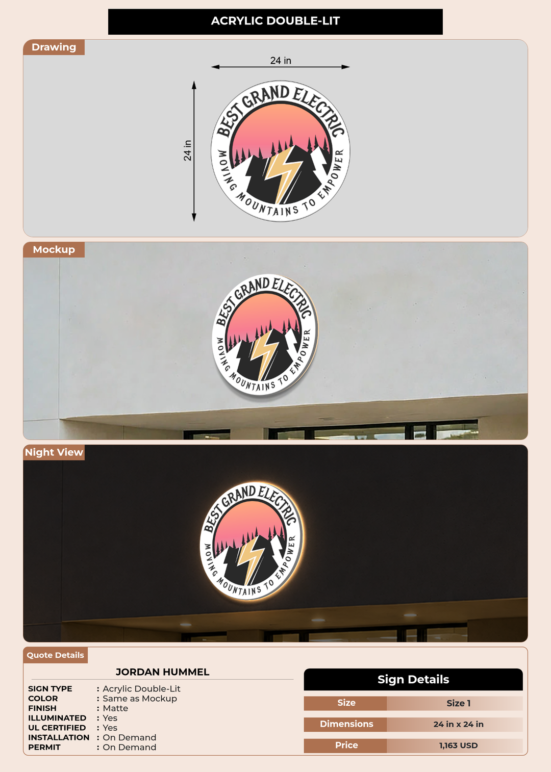 CUSTOM MOCKUP SIGN FOR Jordan Hummel
